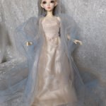 Комплект для BJD, платье и воздушная накидка