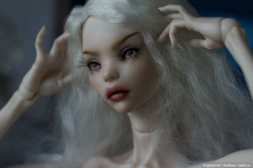 Синий шелк ( кукла нюд!) Mink Нины Куриленко (фото 3)