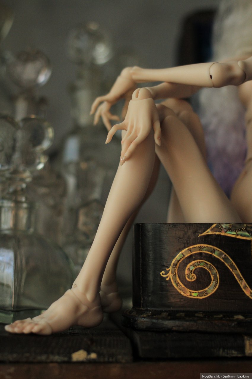 Синий шелк ( кукла нюд!) Mink Нины Куриленко (фото 10)