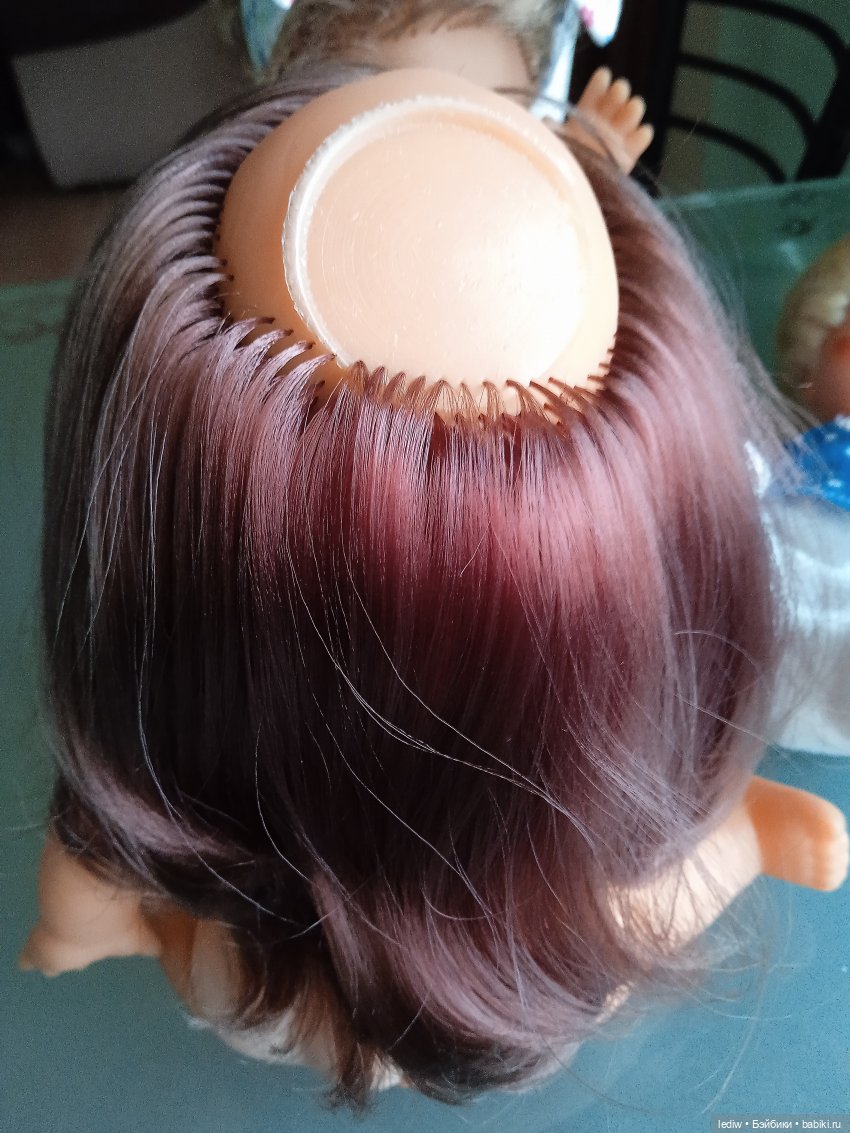 Новая жизнь старых кукол. Карина и прибитый бантик (фото 5)