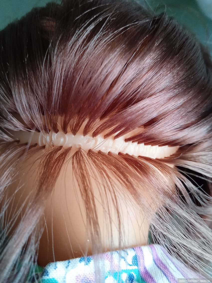 Новая жизнь старых кукол. Карина и прибитый бантик (фото 6)