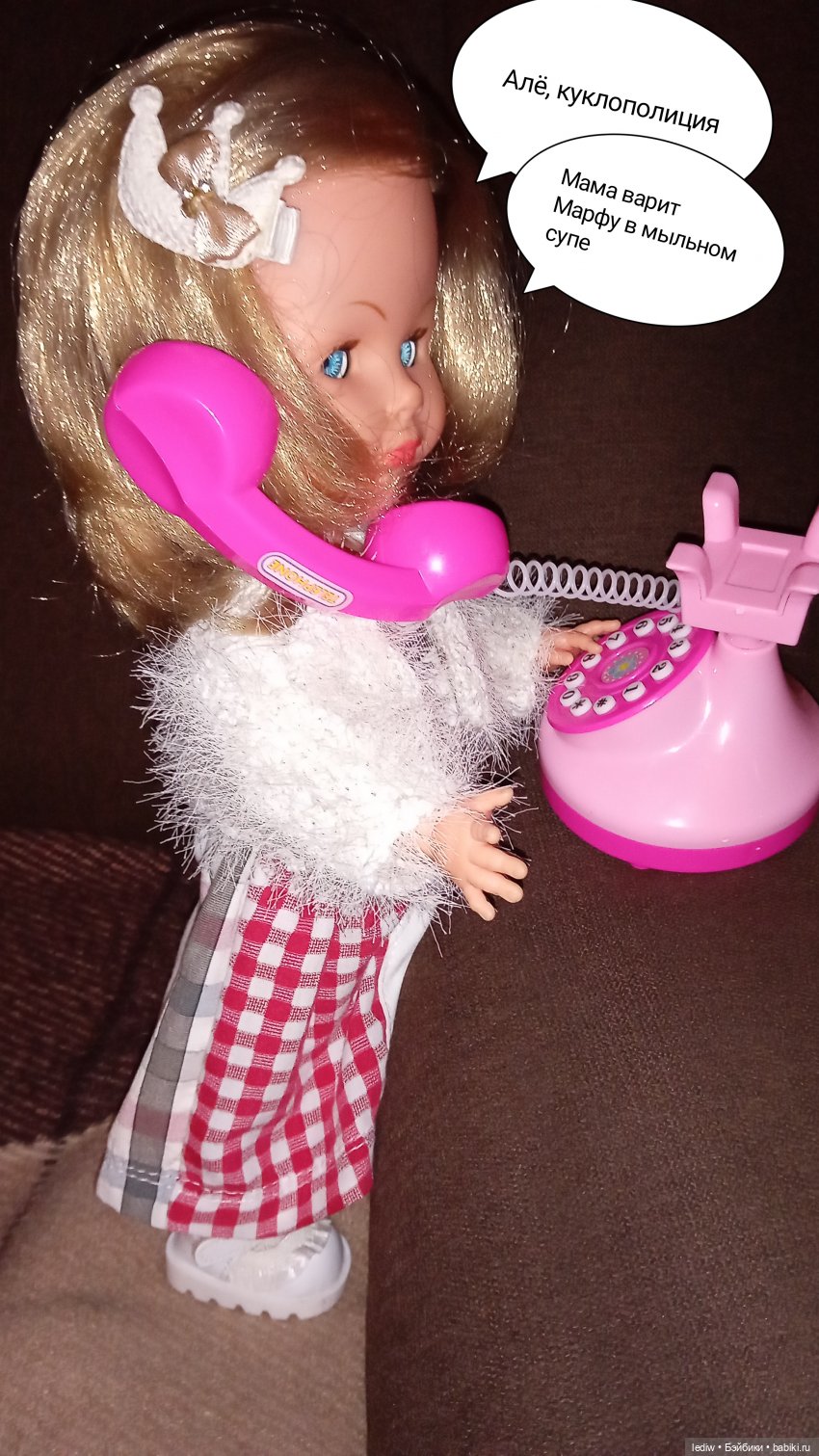 Новая жизнь старых кукол. Телефон (фото 3)