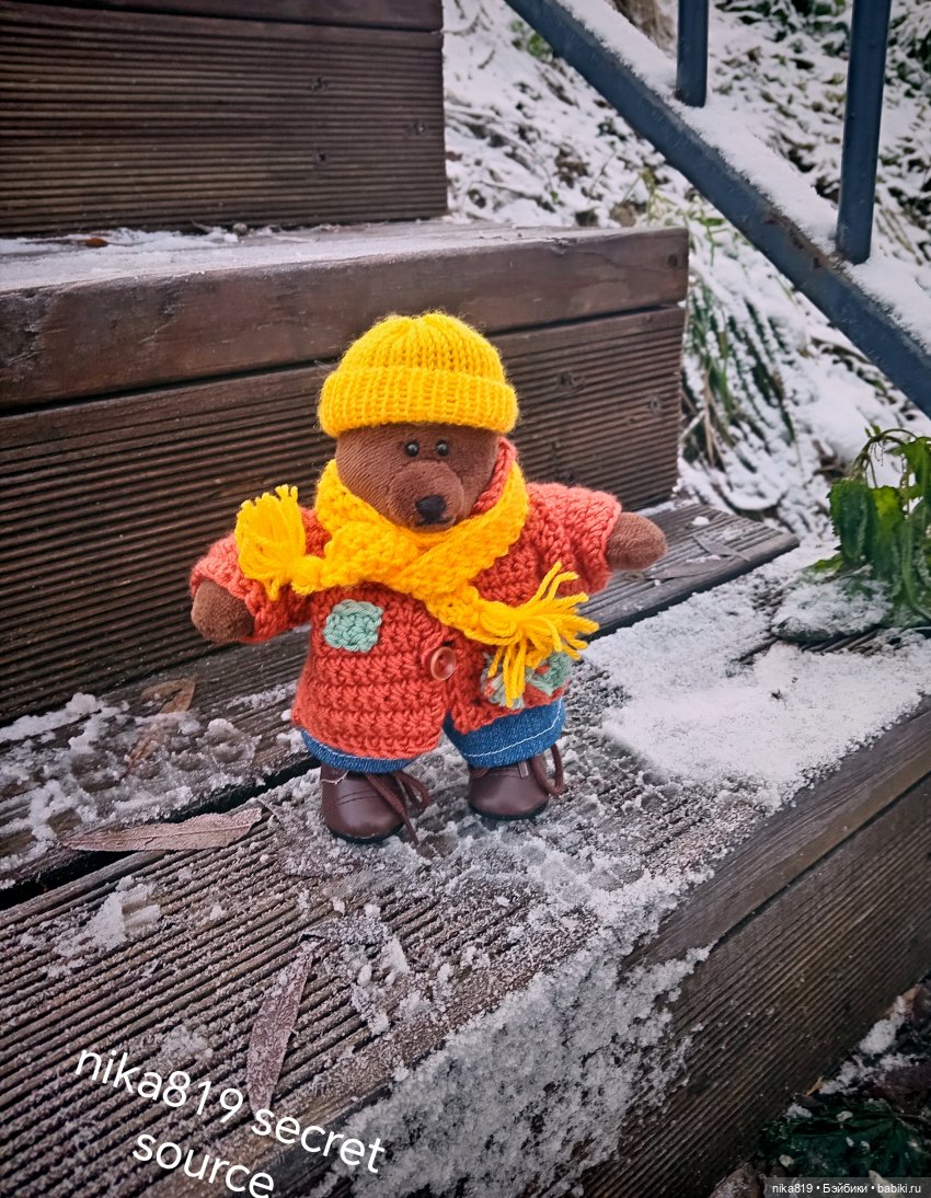 Топтыжка на прогулке — Авторские мишки Тедди и друзья: фото (фото 3)