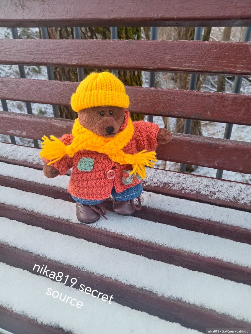 Топтыжка на прогулке — Авторские мишки Тедди и друзья: фото (фото 4)