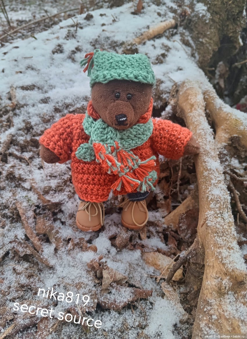 Топтыжка на прогулке — Авторские мишки Тедди и друзья: фото (фото 7)