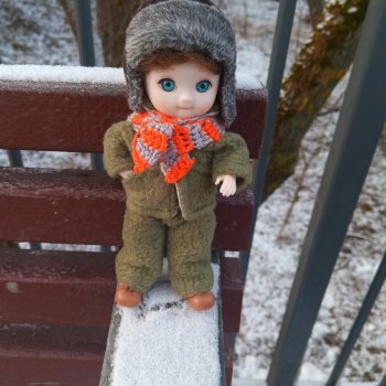 Женя и Русланчик на детской площадке