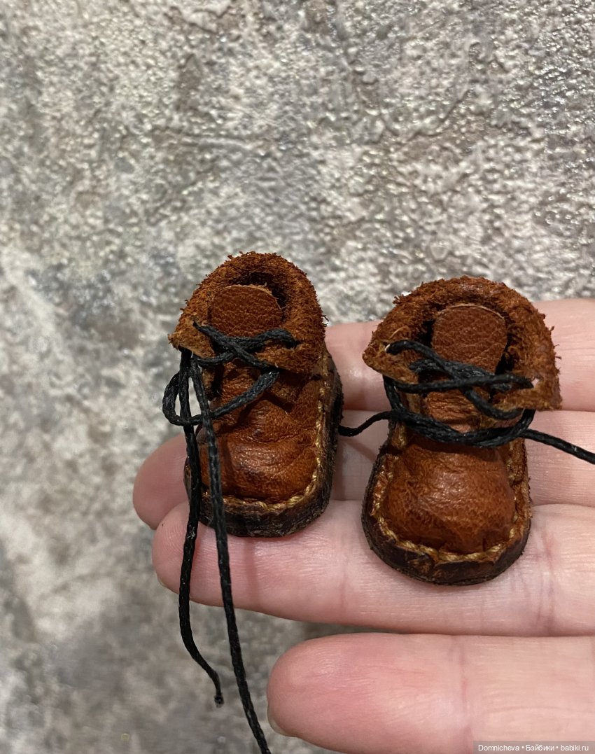 Состаренные ботиночки на Блайз из натуральной кожи