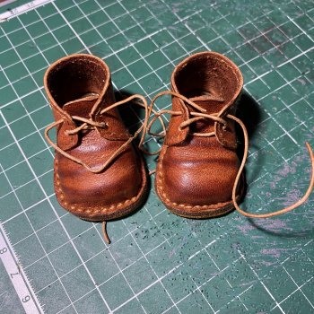 Состаренные ботиночки. Немного процесса