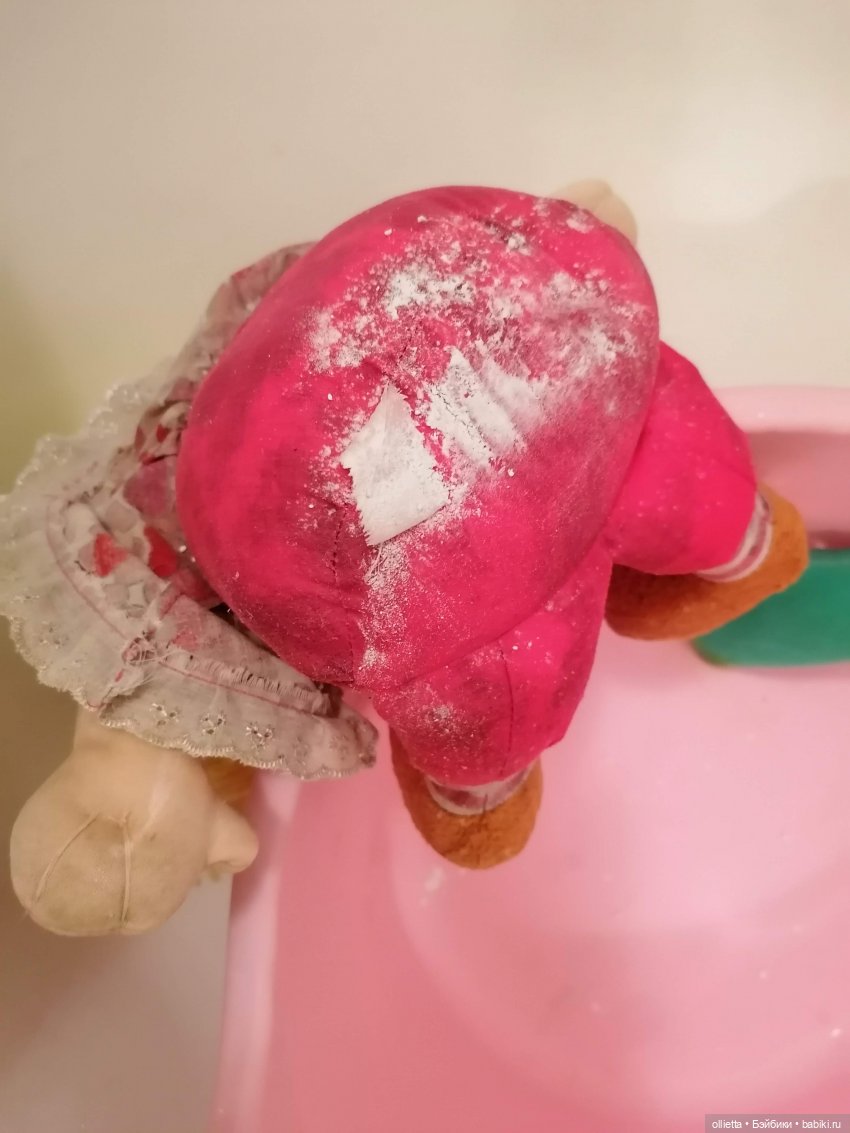 стирка текстильной куклы