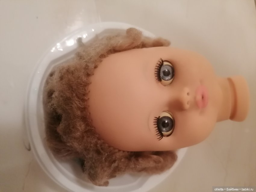 Вымачивание кукольных волос в кондиционере для белья