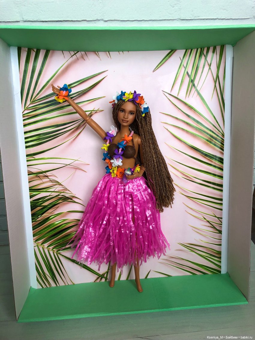 Гавайская вечеринка мой новый Барби ООАК (фото 5)
