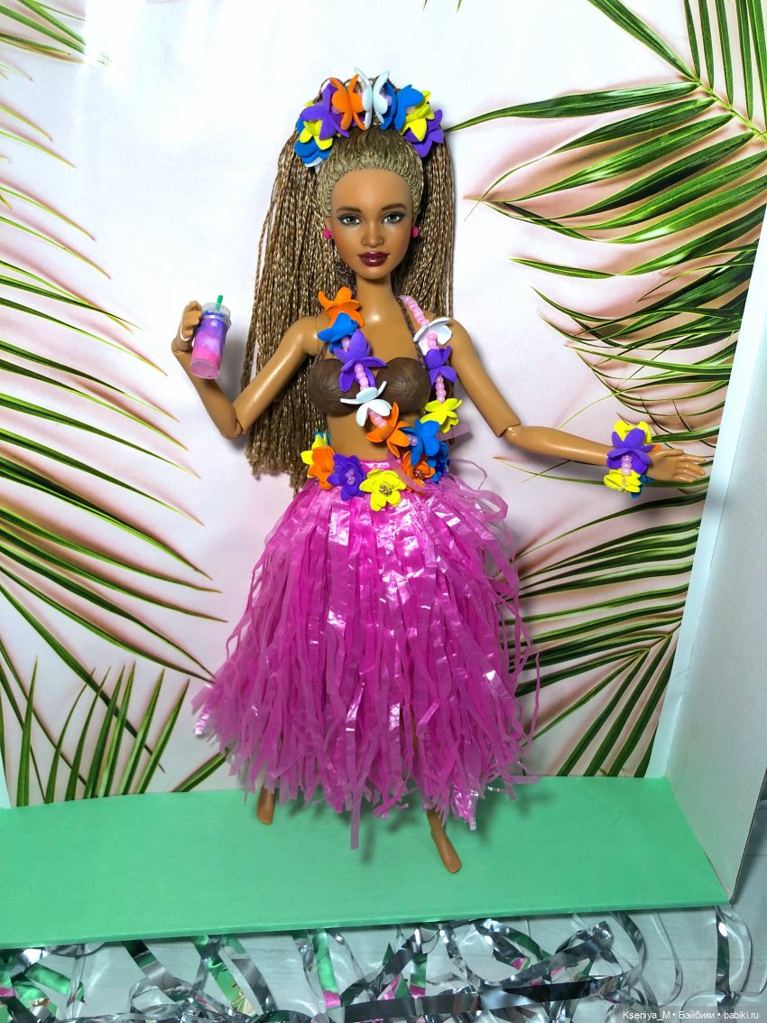 Гавайская вечеринка мой новый Барби ООАК (фото 2)
