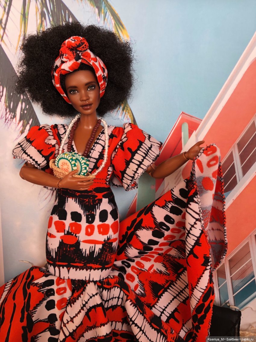 Барби ооак Афрокубинка Элль (фото 6)