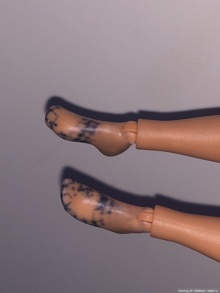 На примере барби с телом мтм. Как удалить въевшиеся пятна на резине без базирона? Мини мастер класс из подручных материалов