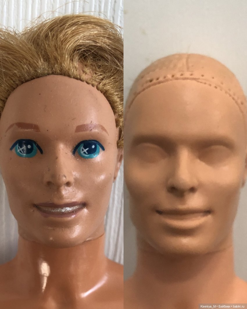 Часть 2. Восстанавливаем убитого Кена. Убираем оранжевость, моделируем заново руки, убираем макияж и дешевый блеск старого