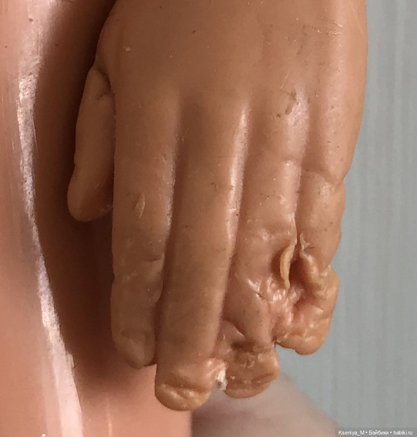 Восстановление убитого кена часть 1. Убираем погрызы на руках (фото 2)