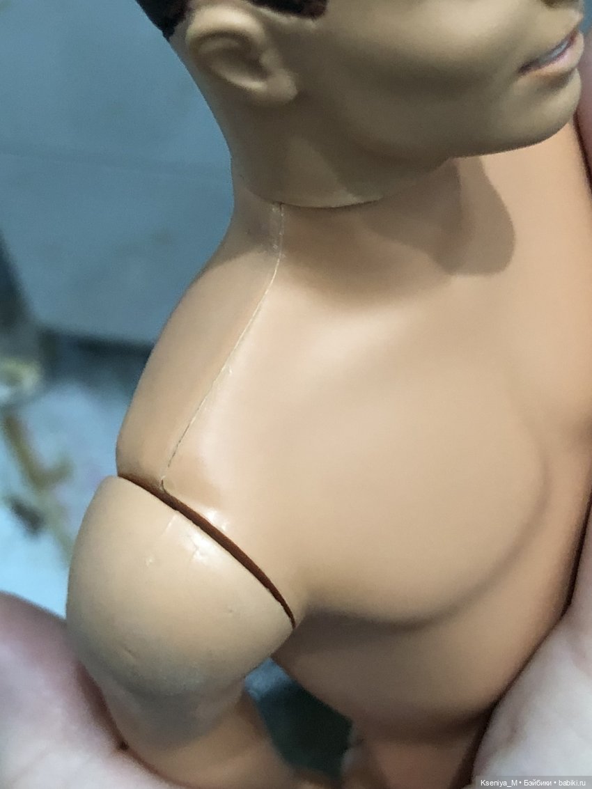 Восстанавливаем убитого кена часть 4. Погрызы, шлифовка, новые волосы. Наращивание пальца, проклейка швов… (фото 10)