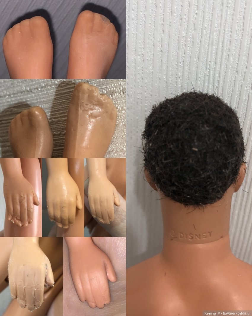 Восстанавливаем убитого кена часть 4. Погрызы, шлифовка, новые волосы. Наращивание пальца, проклейка швов…