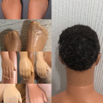 Восстанавливаем убитого кена часть 4. Погрызы, шлифовка, новые волосы. Наращивание пальца, проклейка швов…