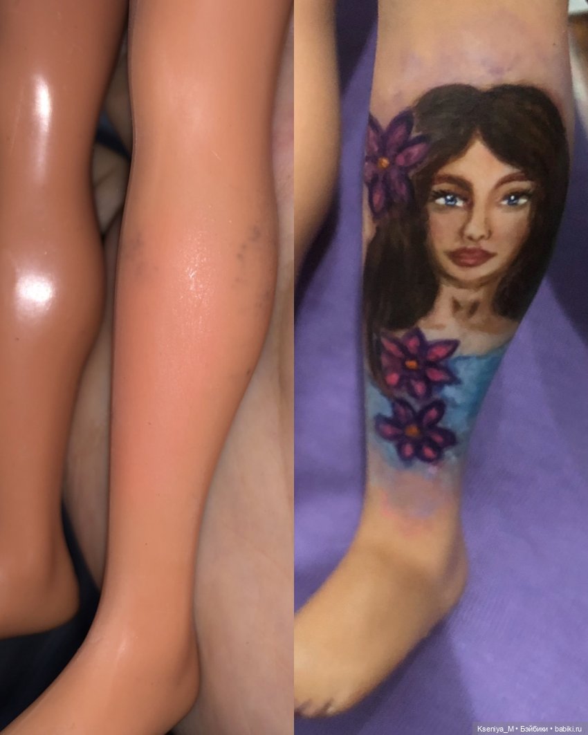 Восстановление Кена часть 5. Доделываю: бланш, замена фолка, тату, прекрытие пятна. Прорисовка тела (фото 2)