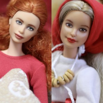 Новые фотосессии 🔥Куклы, которых я изменила одним только макияжем 😊