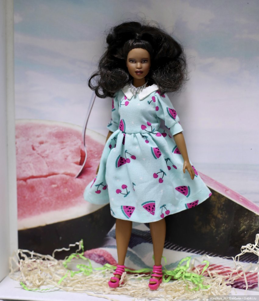 Серия Кастом ооак Барби!🧉🍩🍫Пятая афро - девушка из 9💓 (фото 3)