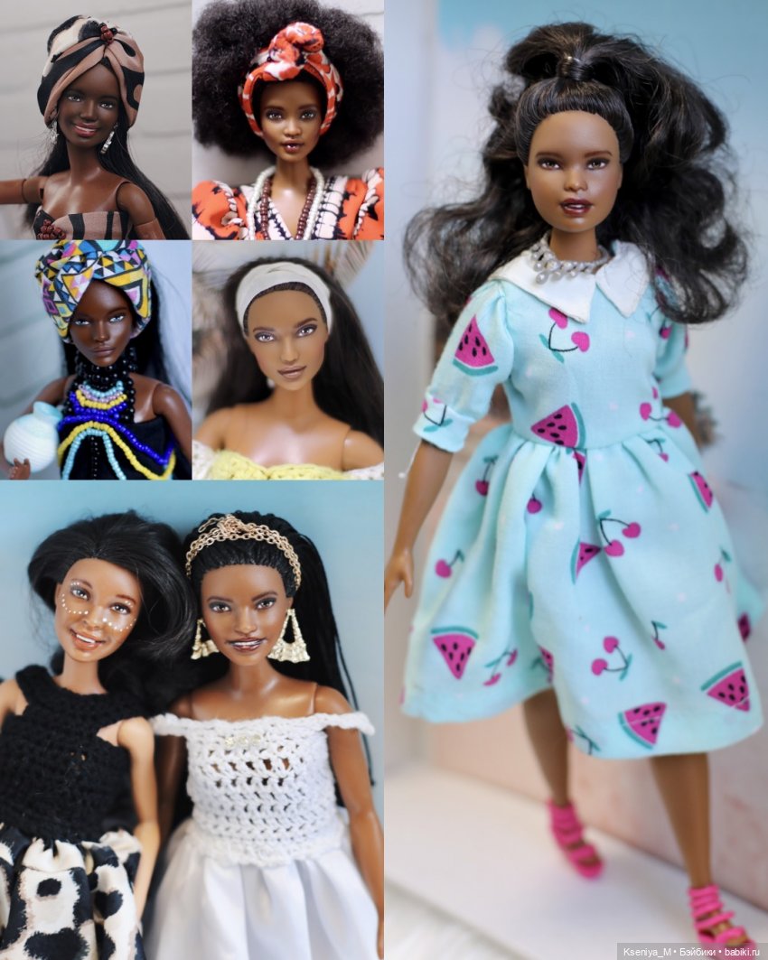 Серия Кастом ооак Барби!🧉🍩🍫Пятая афро - девушка из 9💓