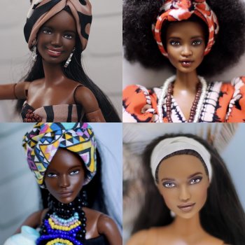 Продолжаю выкладывать афро-серию❤️ четвертая  из девяти темнокожих  девочек