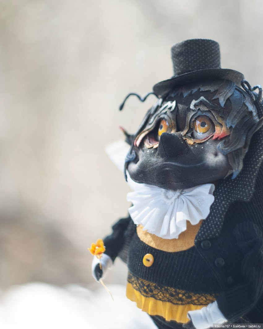 Кукла «Толстячок Шмелик» авт. Анастасия Голенева — это не просто текстильная кукла, а настоящий персонаж с характером.