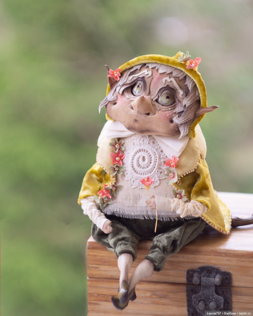 Кукла Толстячок Шмелик. Анастасия Голенева удивила меня своим умением покорять бязь