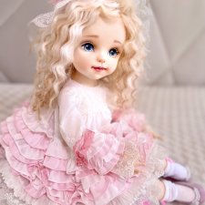 Интерьерная текстильная коллекционная кукла