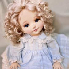 Интерьерная текстильная коллекционная кукла