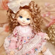 Интерьерная текстильная кукла