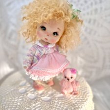 Интерьерная текстильная кукла