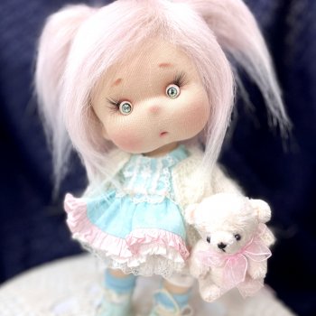 Интерьерная текстильная кукла