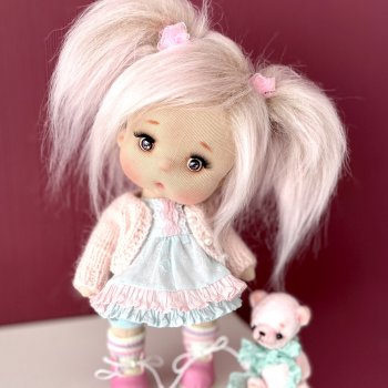 Интерьерная текстильная кукла