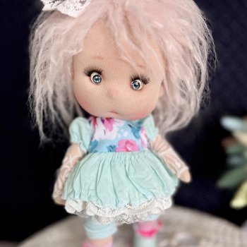 Интерьерная текстильная кукла