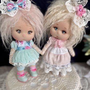 Интерьерная текстильная кукла