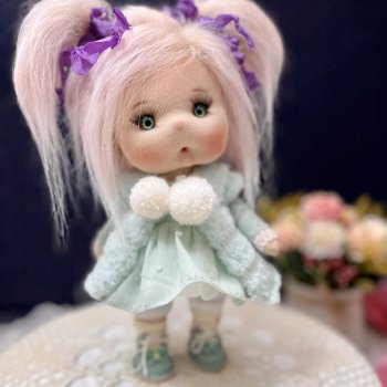 Интерьерная текстильная кукла