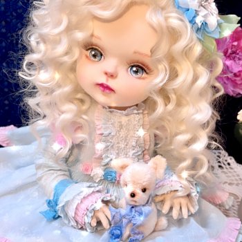 Интерьерная текстильная кукла