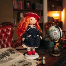 Интерьерная текстильная кукла
