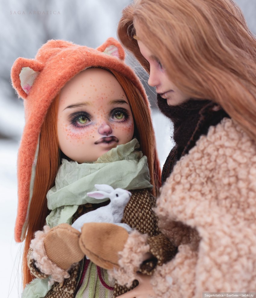 Зимние забавы — ООАК Monster High и Ever After High: репейнт (фото 9)