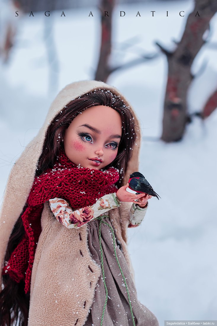 По сугробам к роднику — ООАК Monster High и Ever After High: репейнт (фото 4)