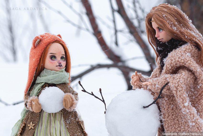 Зимние забавы — ООАК Monster High и Ever After High: репейнт (фото 2)