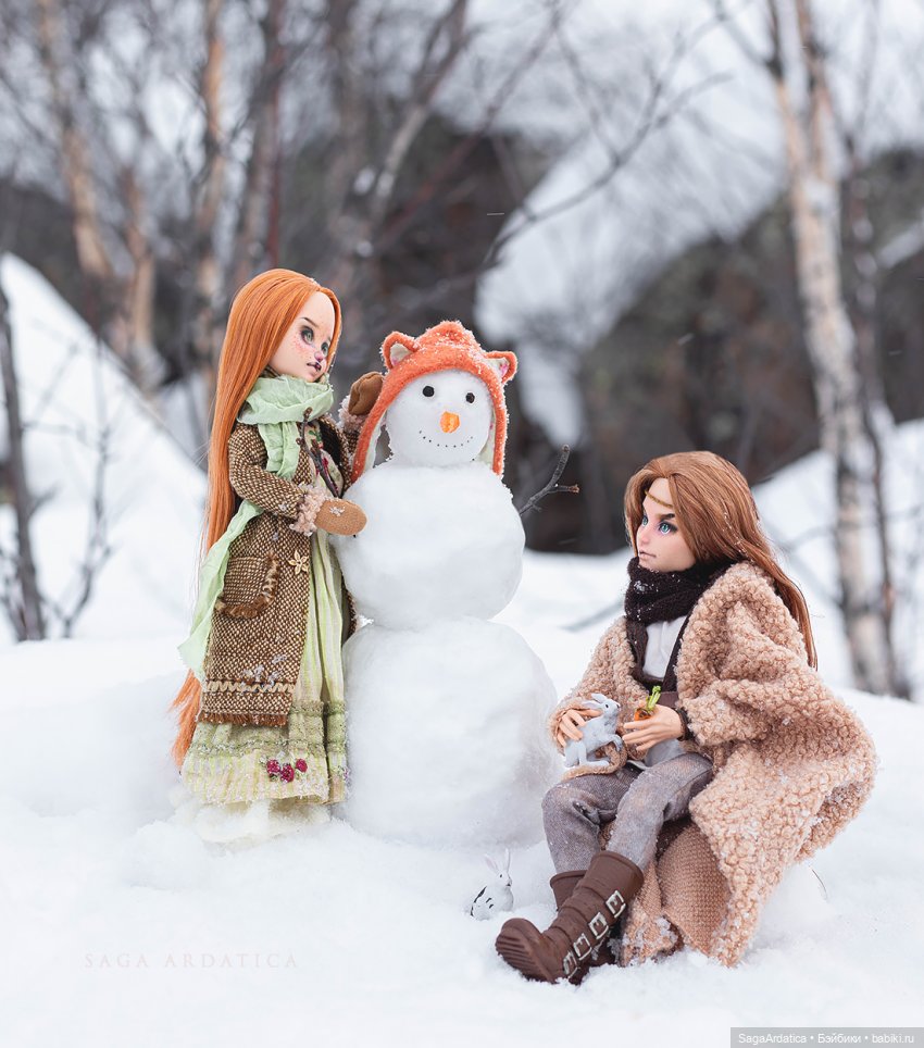 Зимние забавы — ООАК Monster High и Ever After High: репейнт (фото 5)