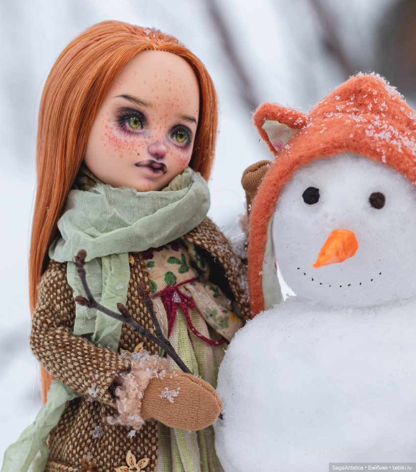 Зимние забавы — ООАК Monster High и Ever After High: репейнт (фото 4)