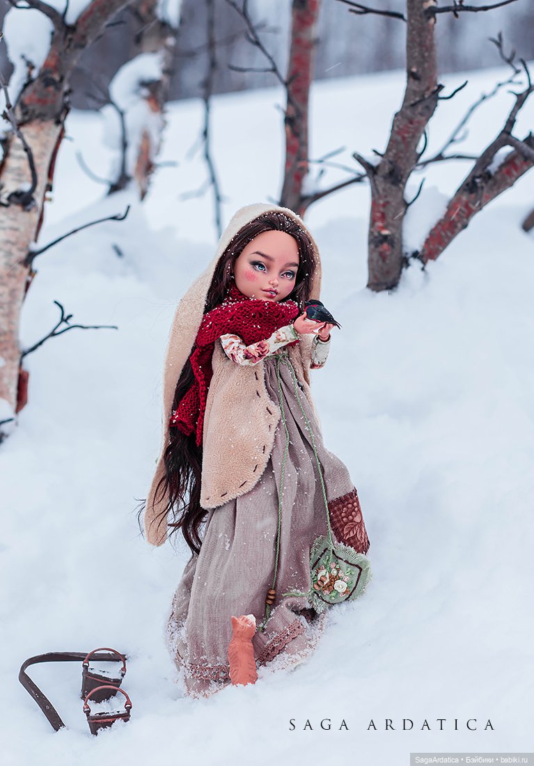 По сугробам к роднику — ООАК Monster High и Ever After High: репейнт (фото 3)