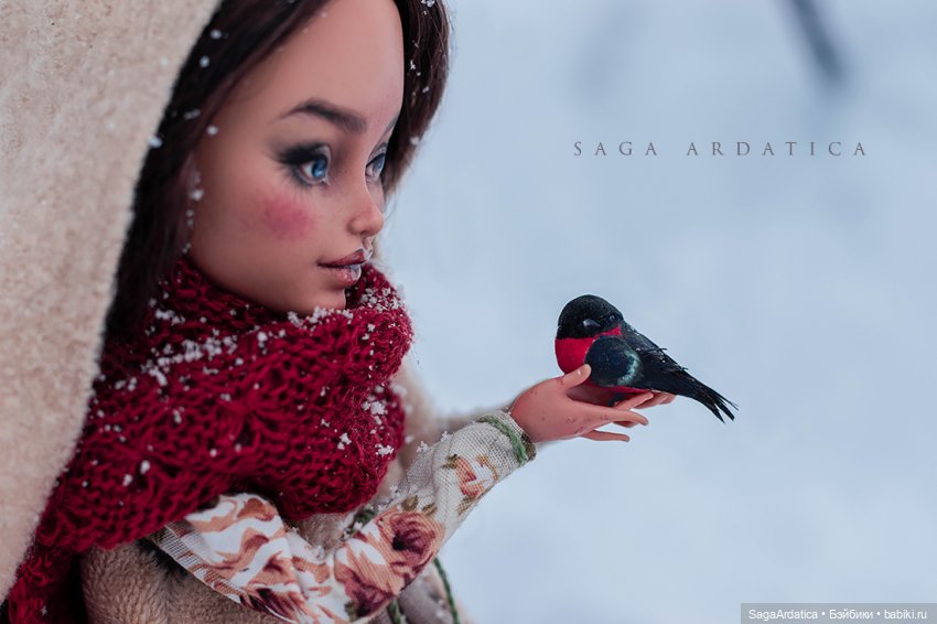 По сугробам к роднику — ООАК Monster High и Ever After High: репейнт (фото 6)