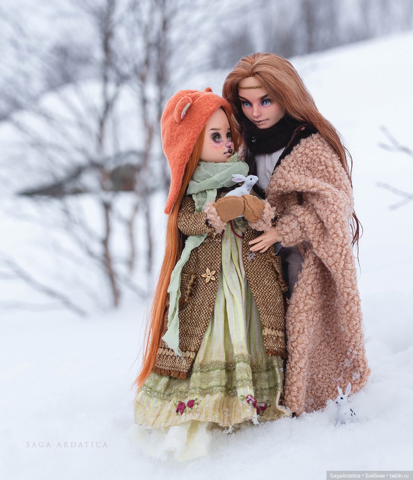 Зимние забавы — ООАК Monster High и Ever After High: репейнт (фото 7)