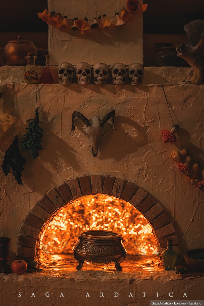 Русская печь в миниатюре для формата 1/6 (фото 2)